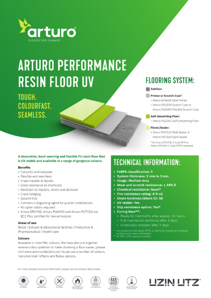 Arturo Performance Resin Floor UV