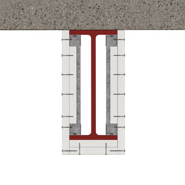 3 Sided Beam Protection up to 2000 mm Deep. Board To Framed Casing Fix – ST VLUX-016S