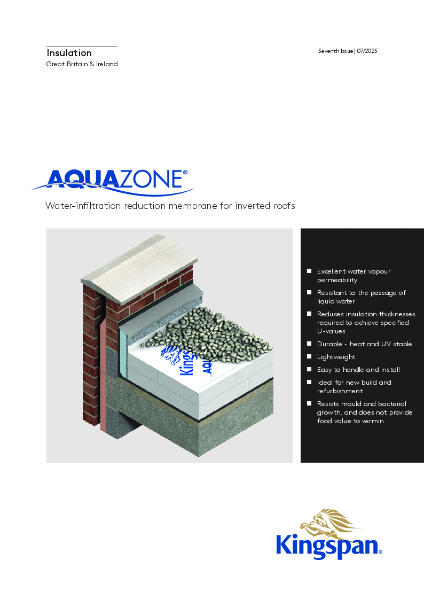 Kingspan Aquazone Membrane for Inverted Roofs