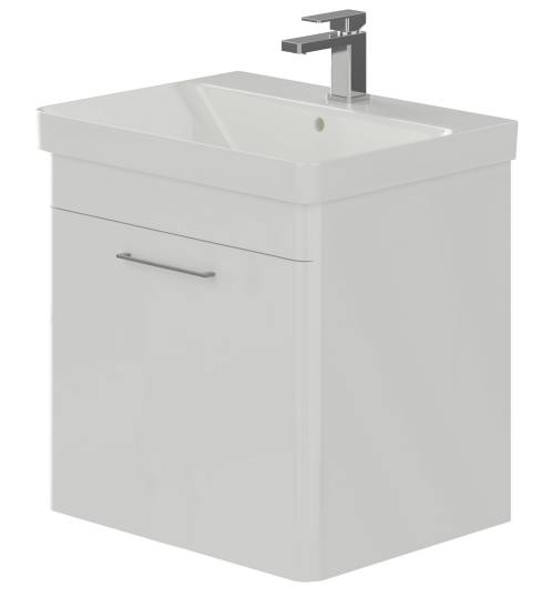 Layla 60 cm 1 Drawer Wall Hung Vanity Basin Unit