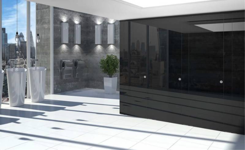 Glass Toilet Cubicle