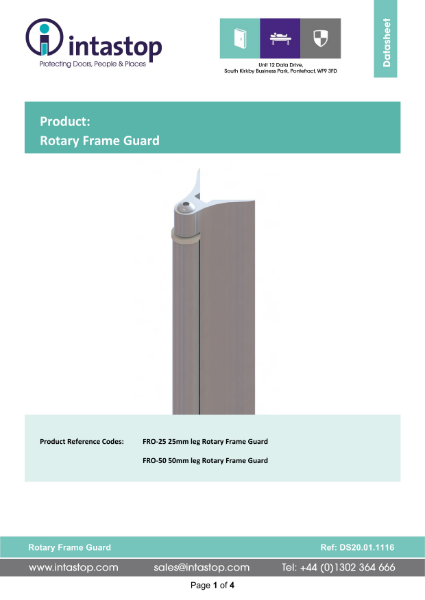 Data Sheet - Rotary Frame Guard