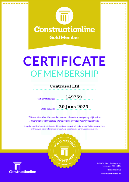 Constructionline Gold Certificate 