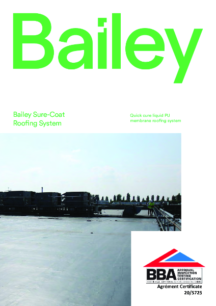 Bailey Sure-Coat PU Cold-Applied Liquid Plastic Brochure