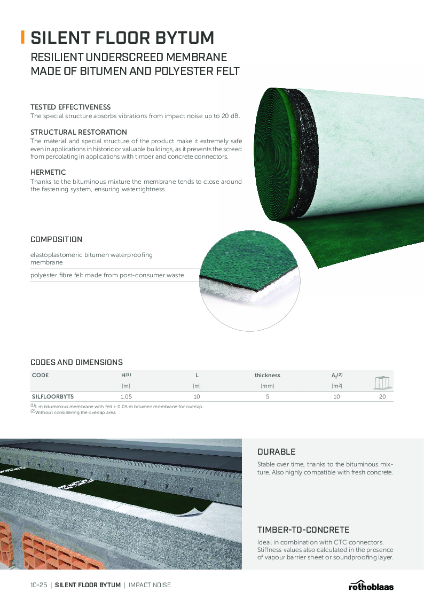 Silent Floor Bytum - Technical Data Sheet