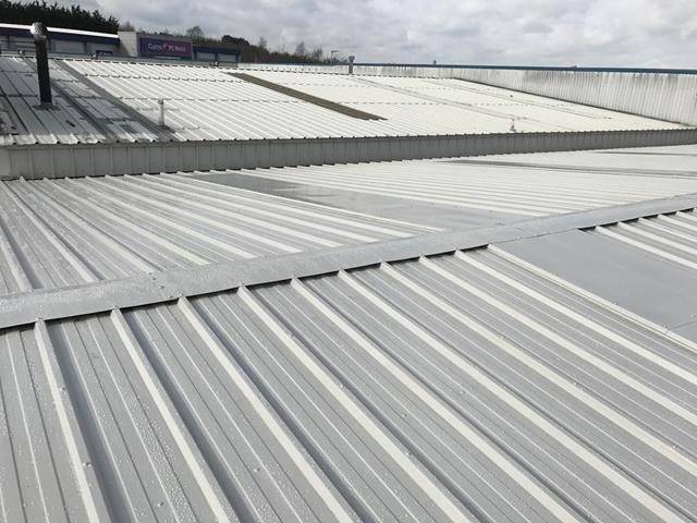 Metal roof coating & liquid gutter lining Derbyshire