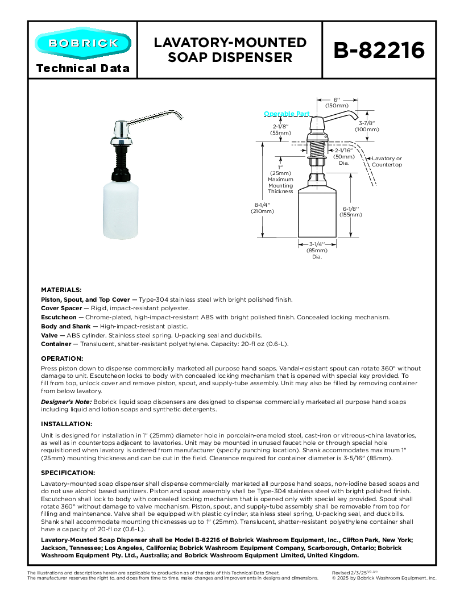 Technical Data Sheet B-82216