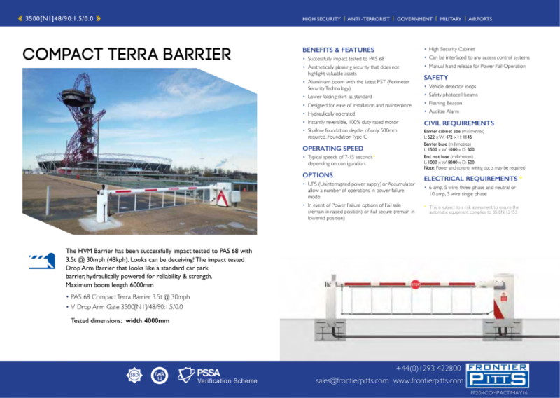 PAS 68 Compact Terra Barrier