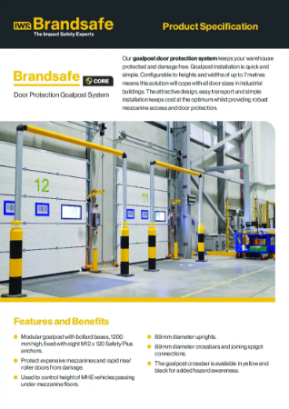 Door Protection Goalpost System - Brandsafe Spec Sheet
