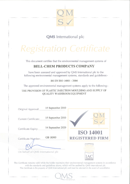 BS EN ISO 9001: 2008 Certificate