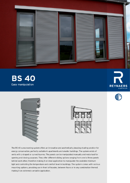 Aluminium Solar Shading System - BS 40