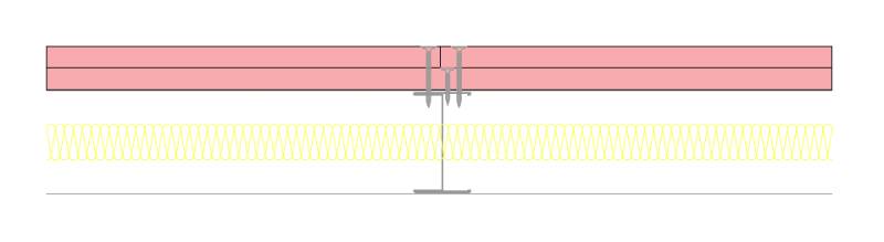 Knauf 'I' Stud Lining (fire resistance system): ISL-I-70-070-6-2x15-FP-50