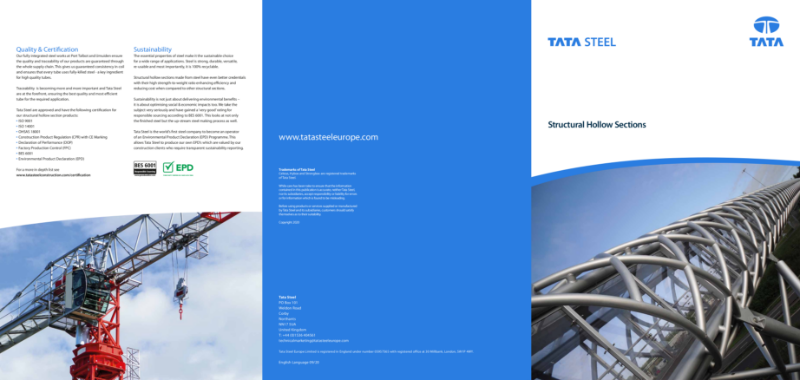 Structural hollow sections overview