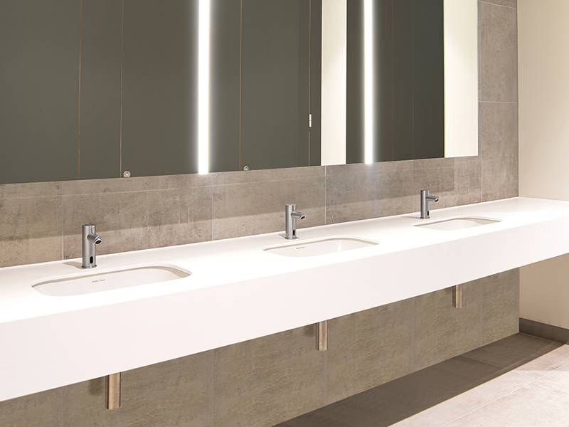 Solid Surface Vanity For Inset Basins No Upstand