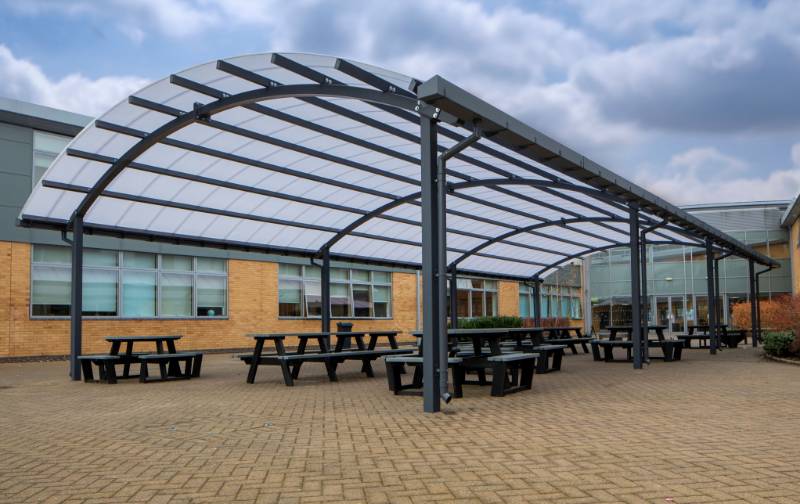 Co-op Academy Failsworth in Manchester Adds Dining Canopies