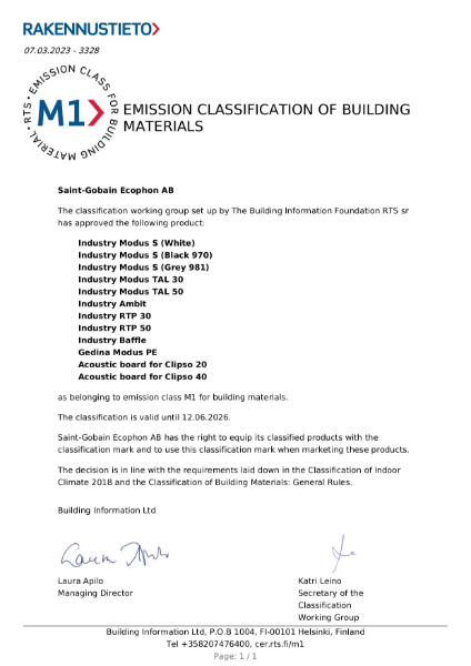 M1 emission classification