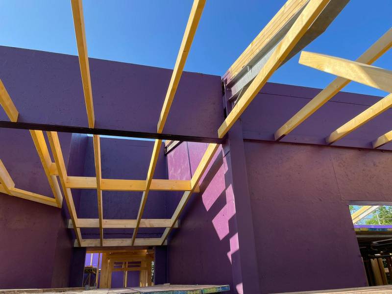 Passive Purple External: Ultimate Class B Fire Rated Internal & External Airtight Waterproof Membrane - Spray Applied Liquid Facade Membrane