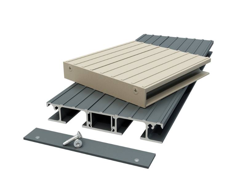 AliDeck Junior Ridged Balcony Board V2 - Aluminium decking