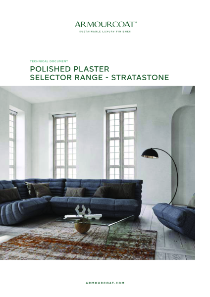 Armourcoat Polished Plaster Stratastone - Technical Document