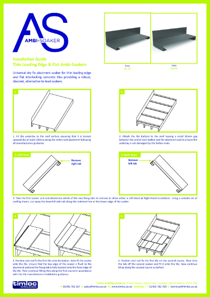 Plain & Interlocking Plain Ambi-Soakers Installation Guide