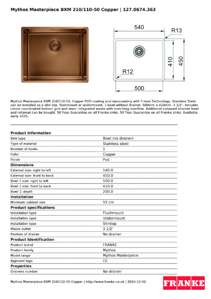 Product Sheet 127.0674.363