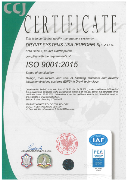 ISO 9001:2015 Certificate