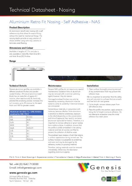 NAS Datasheet