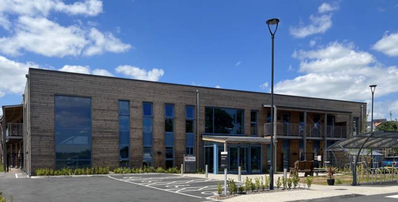 Crediton GP Surgery - NORclad EuroClass B Thermowood Timber Cladding