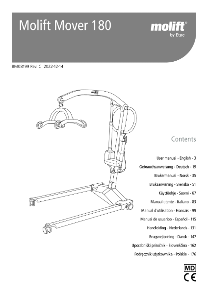 Molift Mover 180 user guide