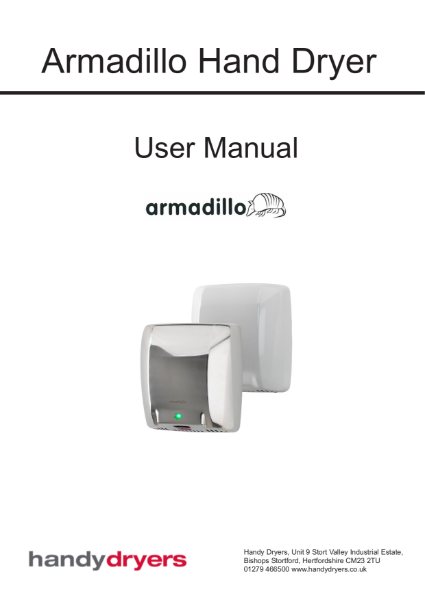 Armadillo Vandal Proof User Manual