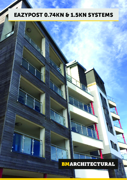 EazyPost 0.74kN and 1.5kN Glass Balustrade