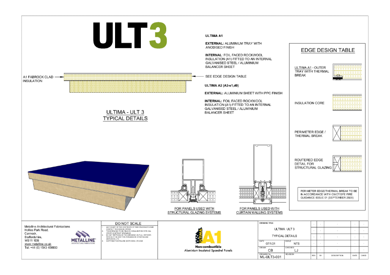 ULTIMA ULT-3 Technical Drawing