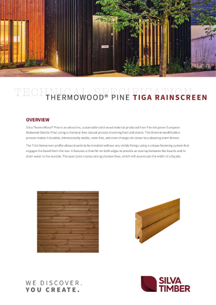 ThermoWood Pine TIGA Rainscreen