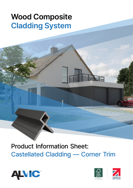 Product Information Sheet: Corner Trims - Castellated Composite Cladding System