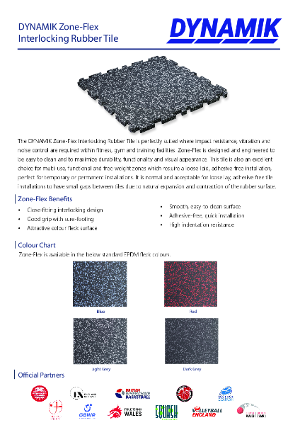 Zone-Flex - Interlocking Rubber Tiles