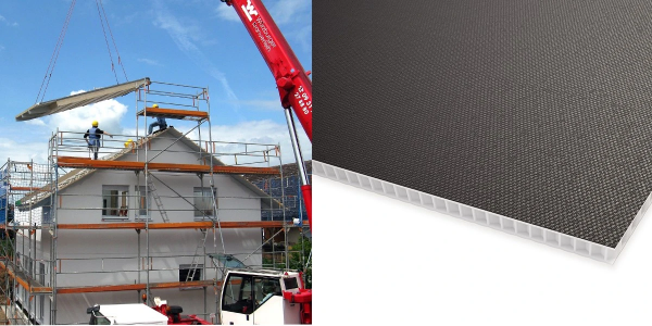 Gopanel komposittplate med ekstremt lav vekt