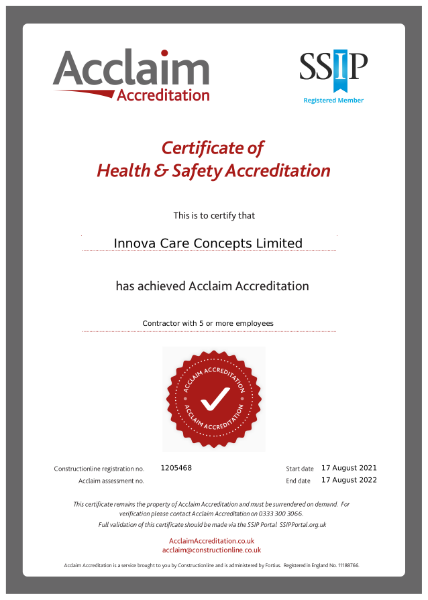 Acclaim Accreditation - SSIP