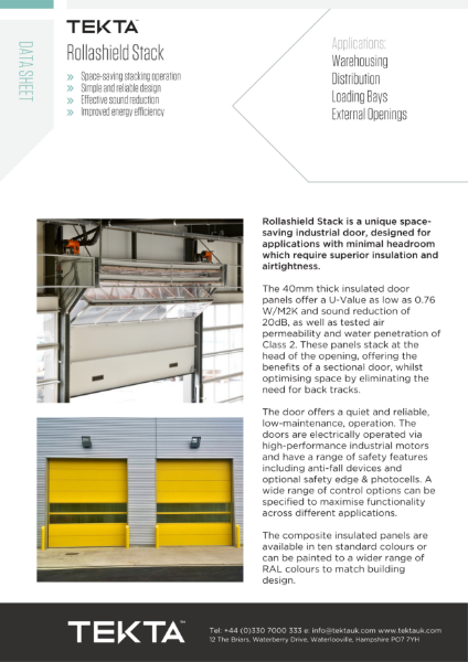 Rollashield Stack Datasheet