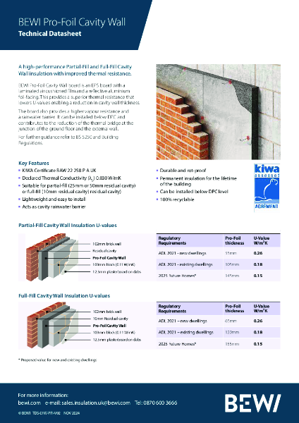 BEWI-Pro-Foil-Wall-Insulation-Datasheet