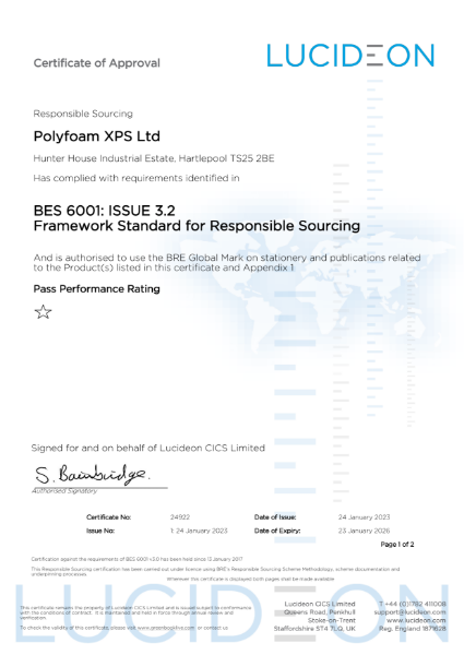 BES 6001 : Issue 3.2 Framework Standard for Responsible Sourcing