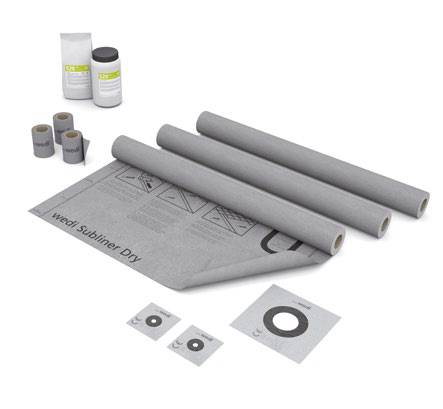 wedi Wall Sealing Set - waterproof membrane set for walls