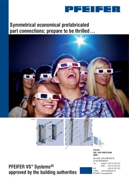 Pfeifer VS-3D System Product Catalogue