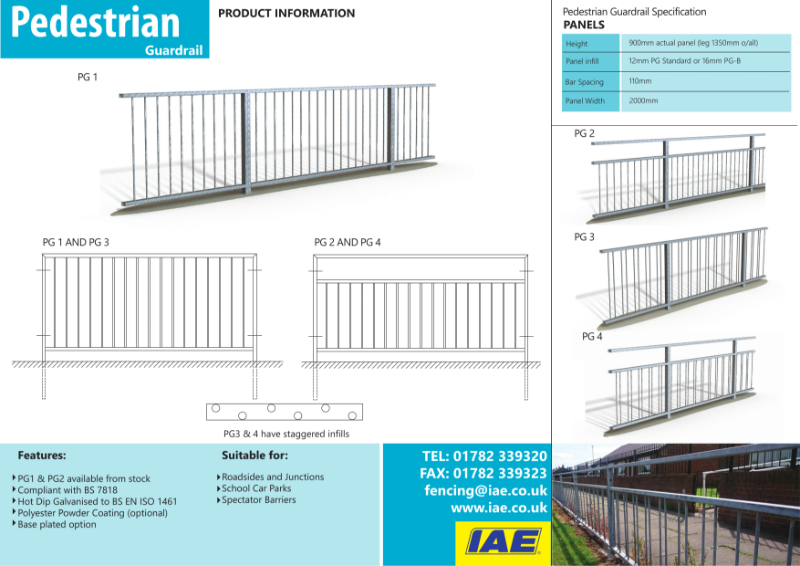 PEDESTRIAN-GUARDRAIL datasheet