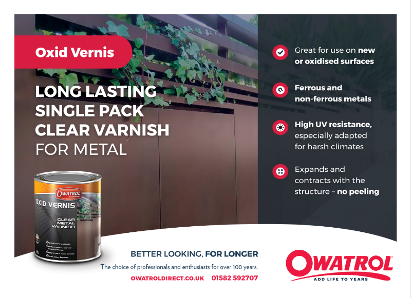 Gewond raken Overeenkomstig Manieren Oxid Vernis, Clear Metal Varnish | Owatrol UK Ltd | NBS Source
