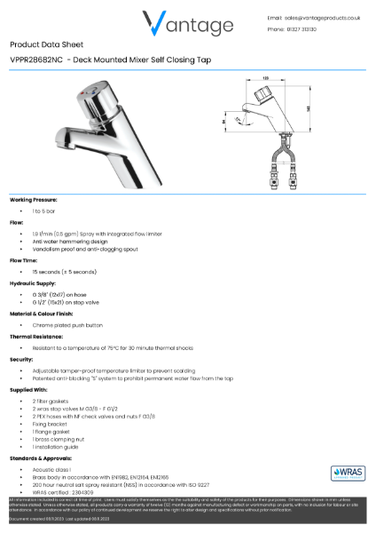 Product Data Sheet - VPPR28682NC