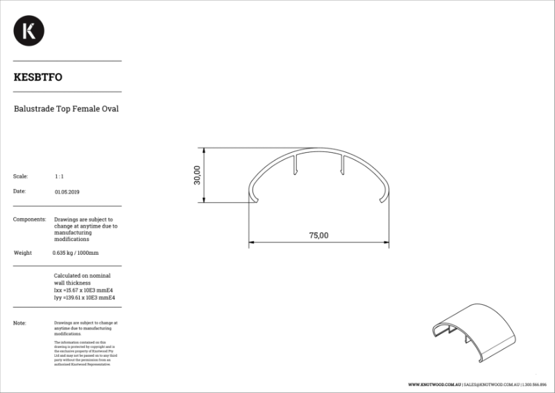 KESBTFO Handrail Oval (F)