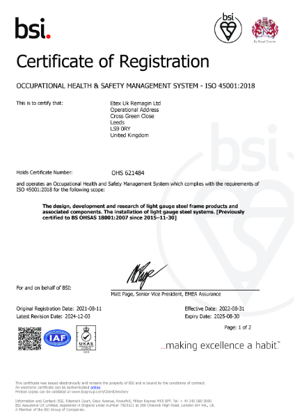 ISO 45001 Health and Safety Management