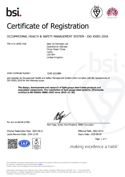 ISO 45001 Health & Safety Management System
