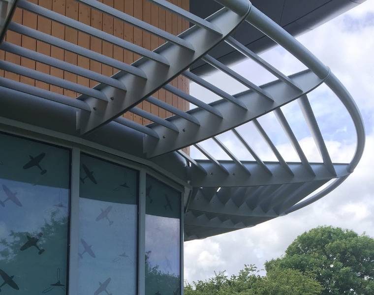Aluminium Brise Soleil - Solar Shading: Shadex 150 Horizontal With Tube - Brise Soleil