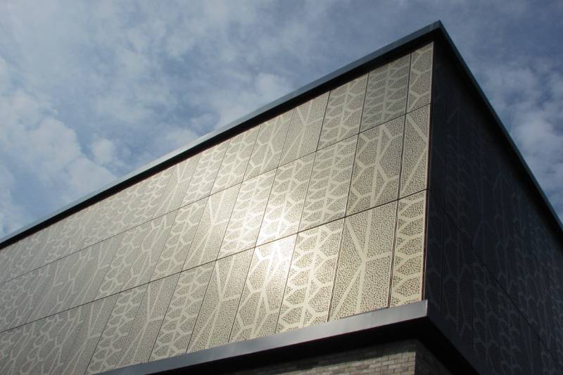 Data Centre & Gantry Façade Systems- ContraClad Architectural Perforated Mesh Facades